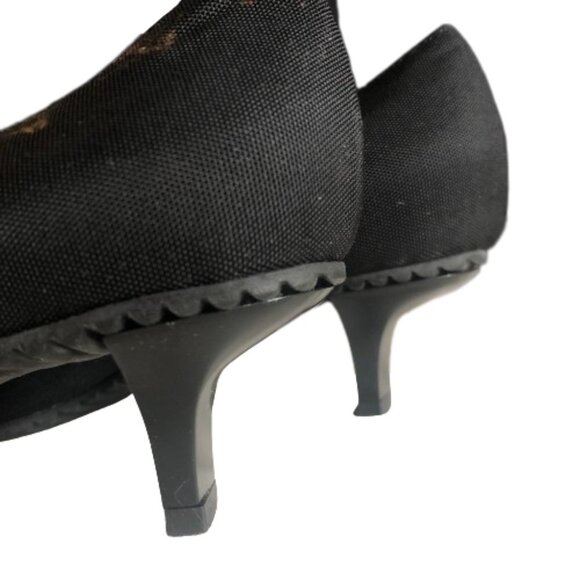 Vintage Y2K Di Sandro Bologna bow animal print kitten heel shoes - Picture 2 of 15